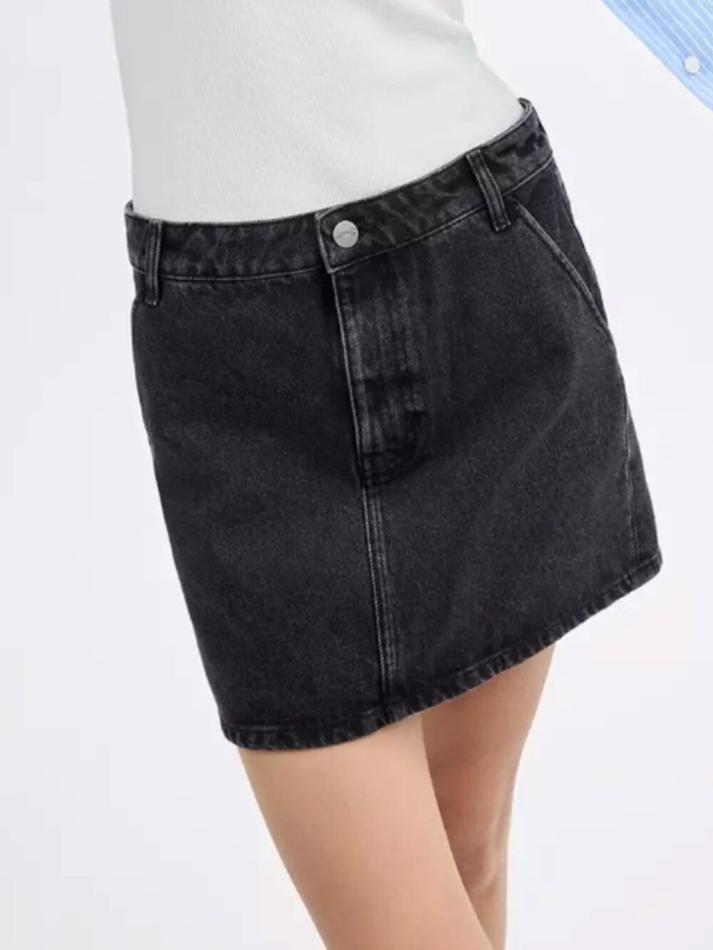 Denim Skirt In Organic Cotton